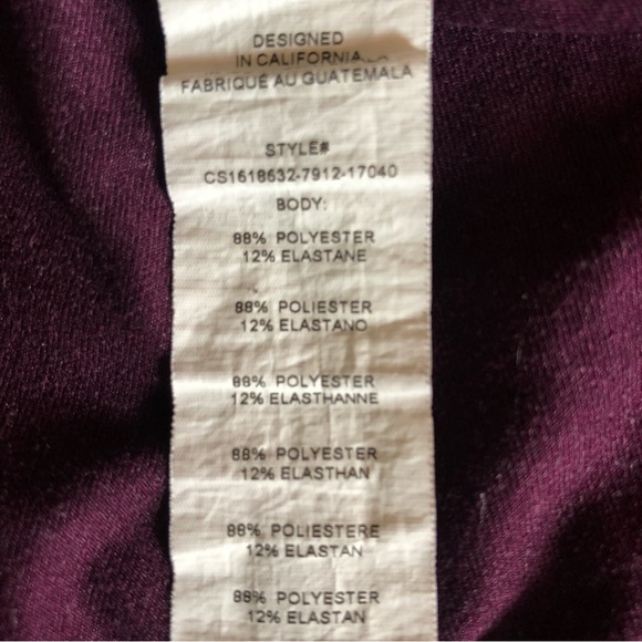 Fabletics Women’s Salar Statement Powerhold Capri Leggings Burgundy - Picture 7 of 13